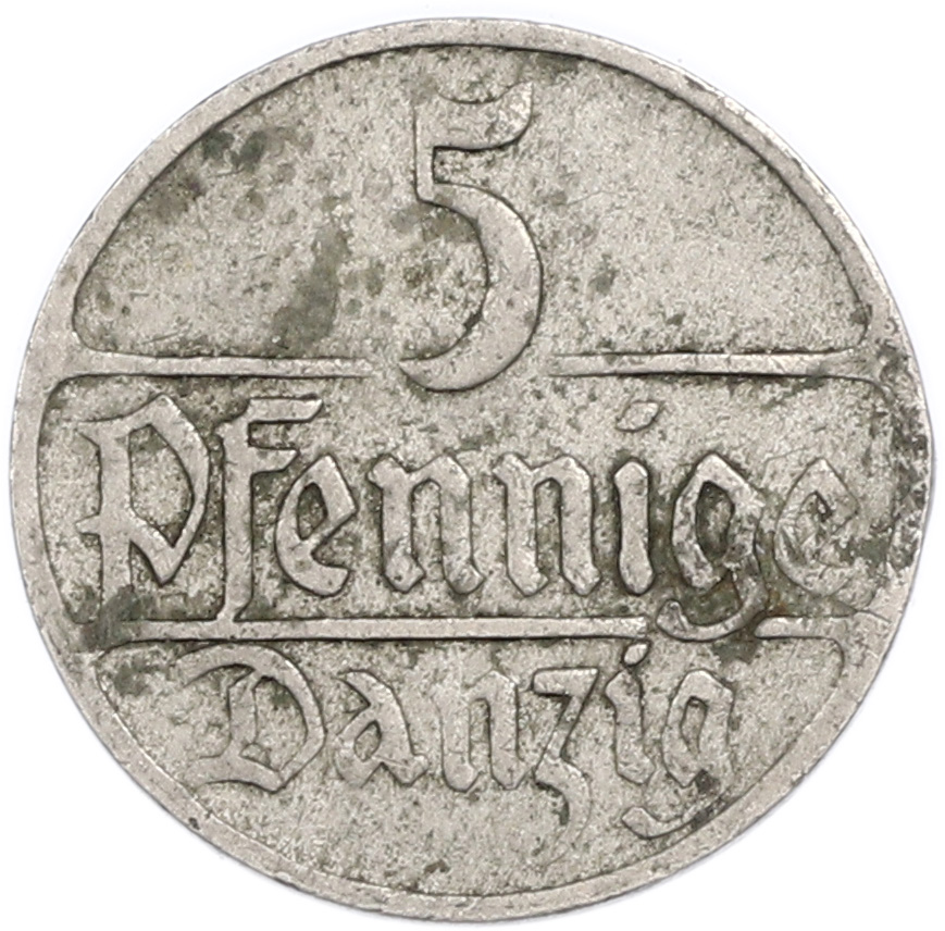5 пфеннигов 1923 года Данциг — Фото №1