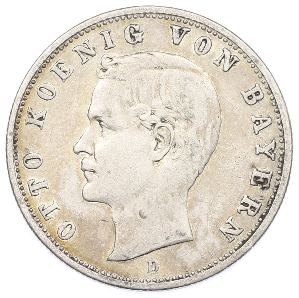 2 марки 1905 года Германия (Бавария) — Фото №1