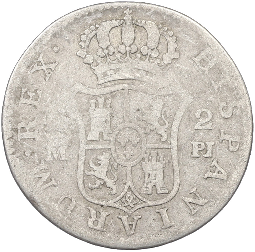 2 реала 1778 года Испания — Фото №2