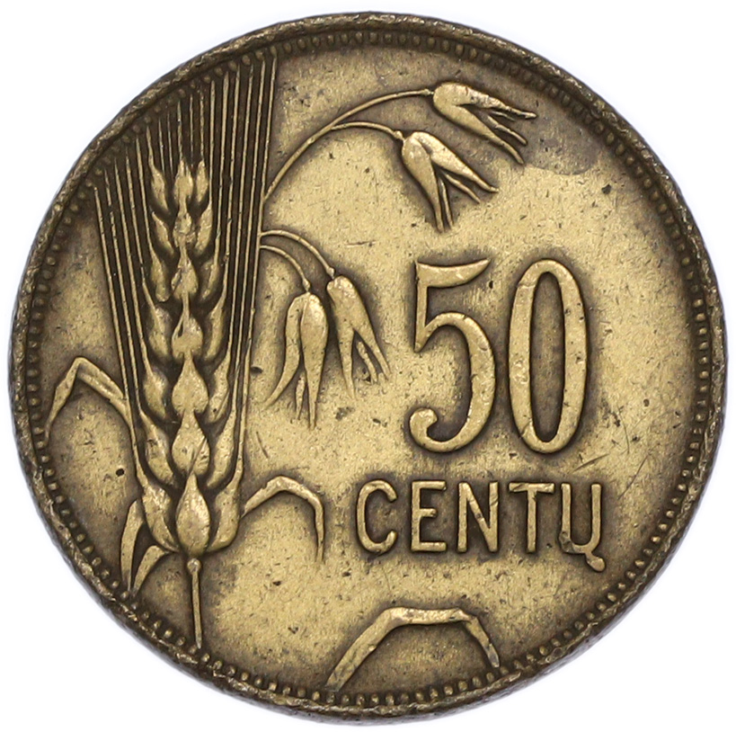50 центов 1925 года Литва — Фото №1