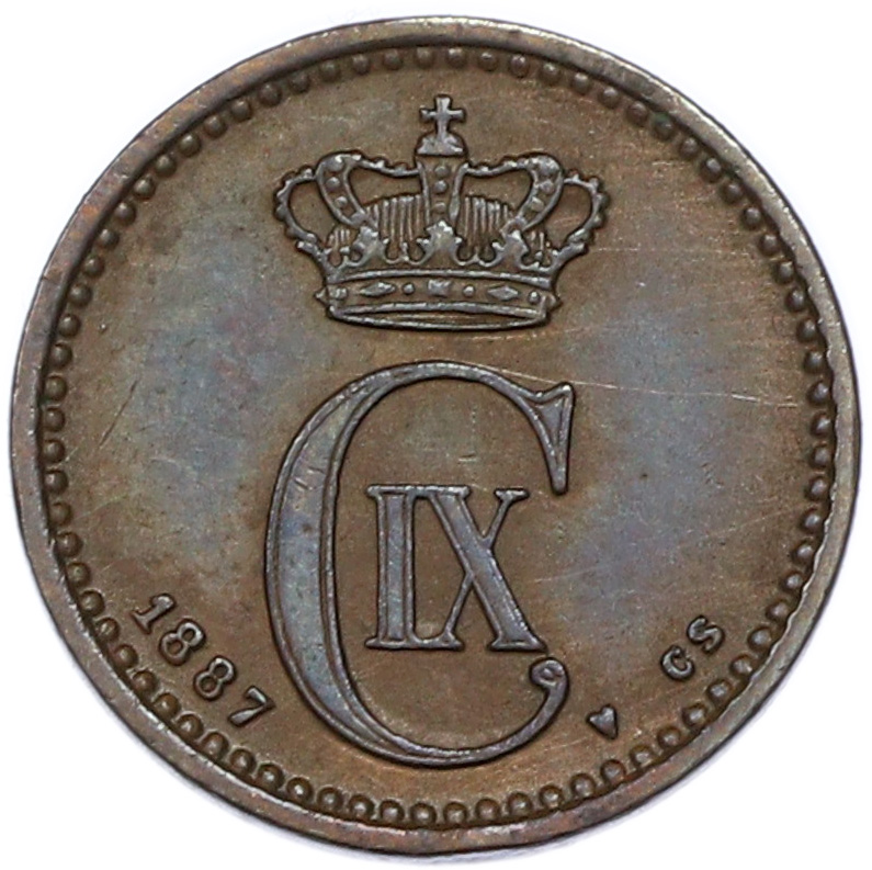 1 эре 1887 года Дания — Фото №2