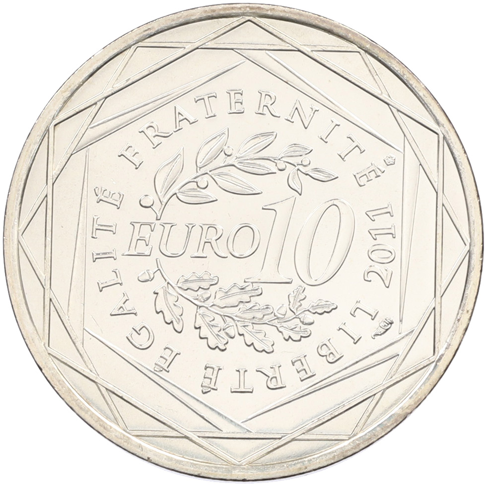 10 евро 2011 года Франция «Регионы Франции — Гваделупа» — Фото №2