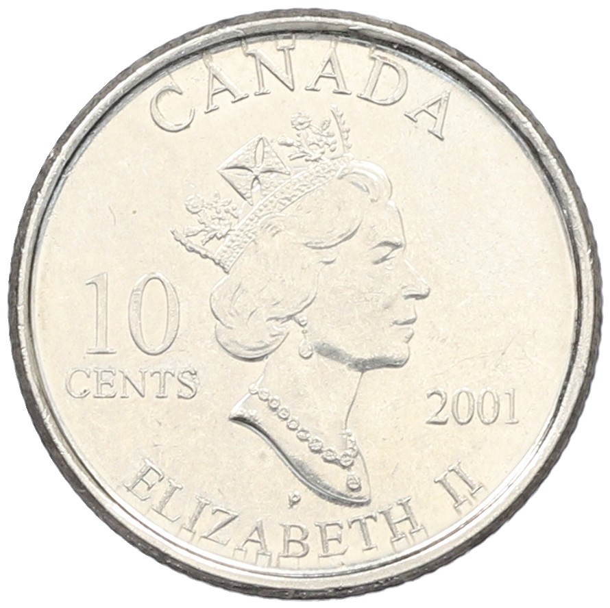 10 центов 2001 года Канада «Международный год добровольцев» — Фото №2