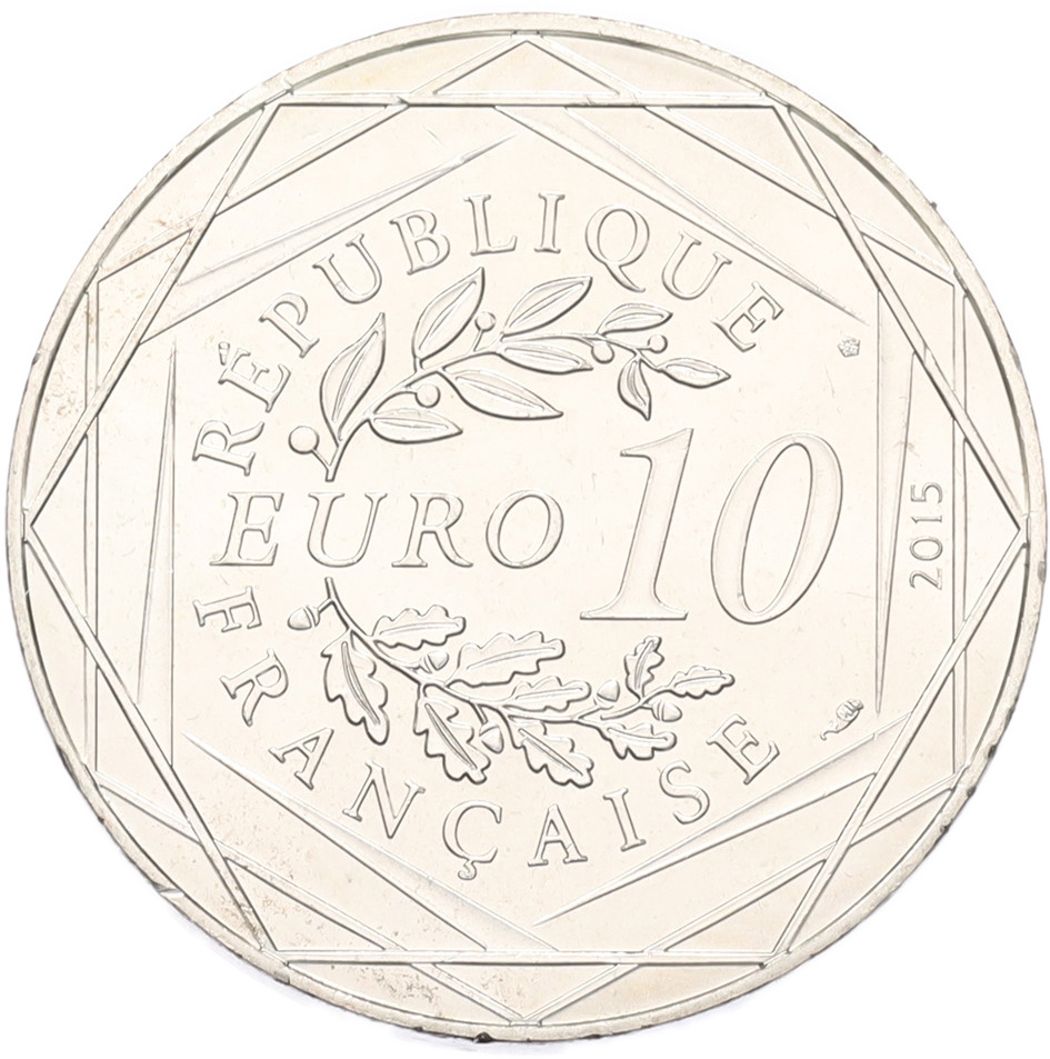 10 евро 2015 года Франция «Астерикс и Обеликс — Tous Avec Moi» — Фото №2