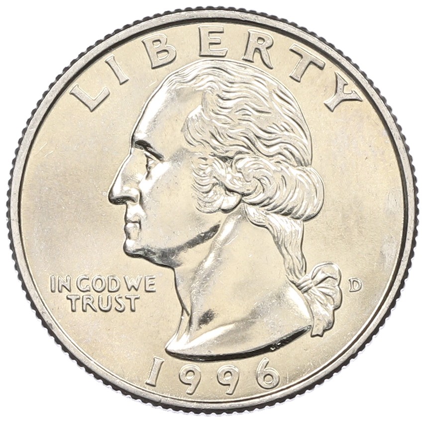 1/4 доллара (25 центов) 1996 года D США — Фото №1