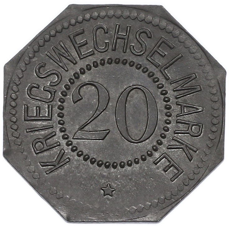 20 пфеннигов 1917 года Германия — город Бергедорф (Нотгельд) — Фото №2