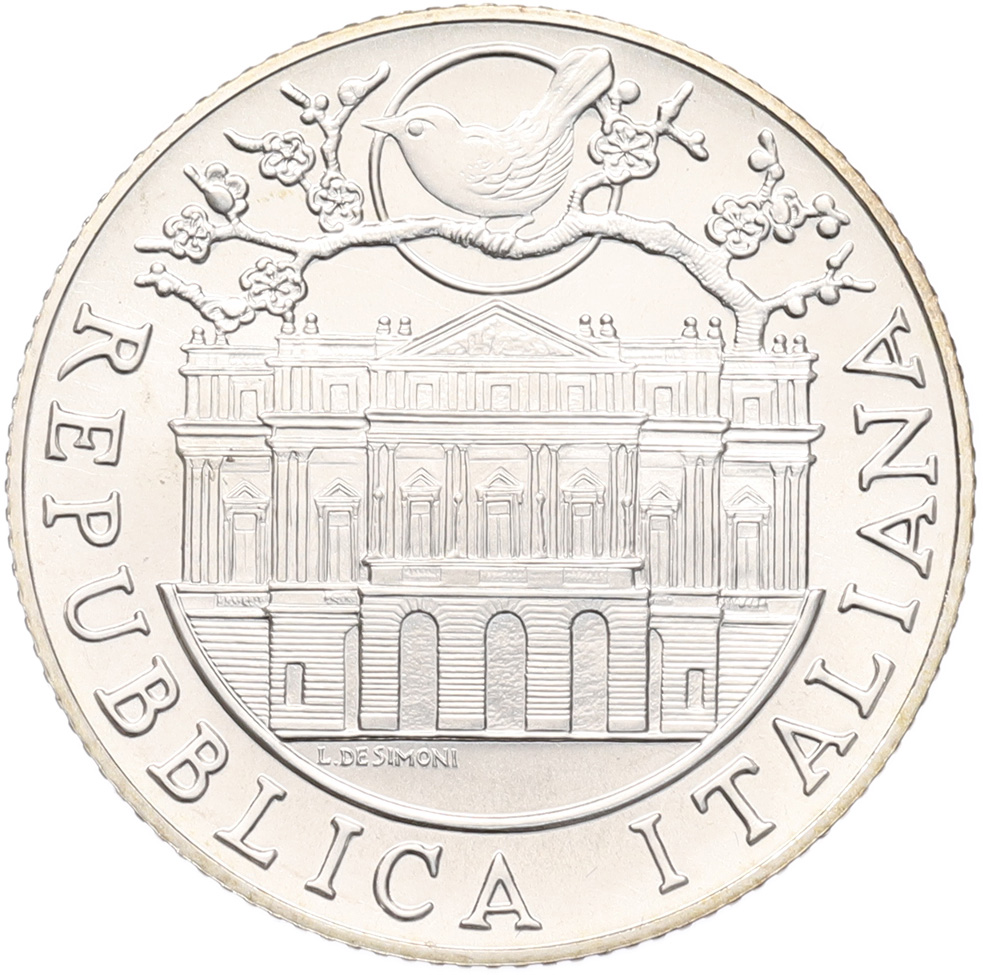 5 евро 2004 года Италия «100 лет опере Мадам Баттерфляй» — Фото №1