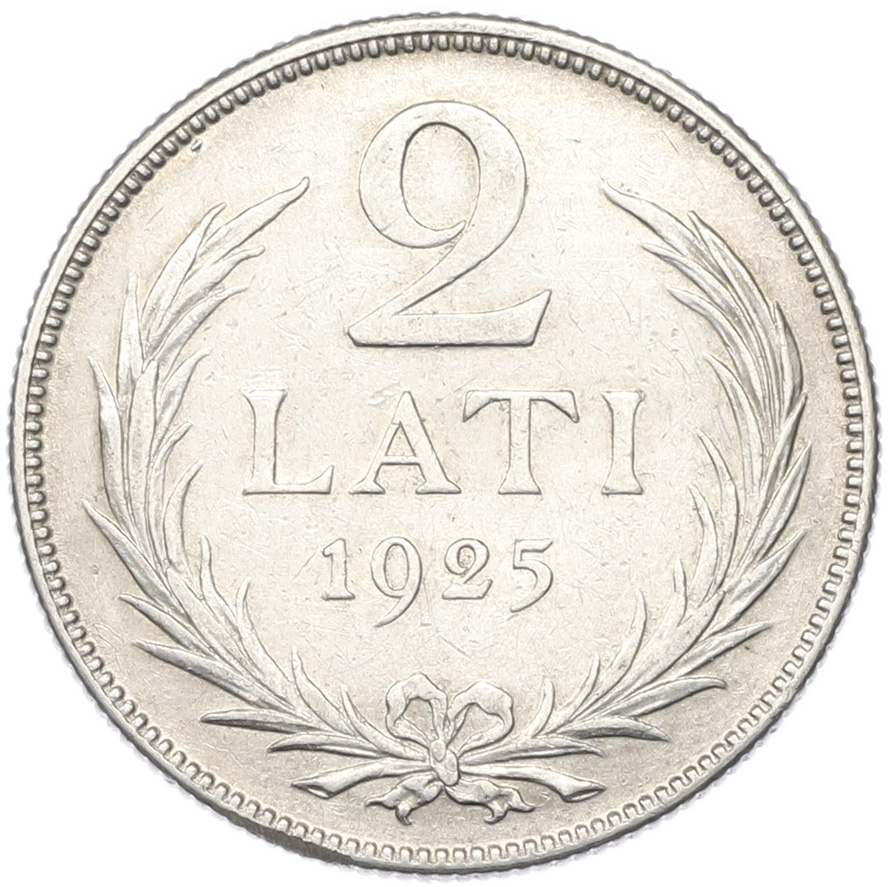 2 лата 1925 года Латвия — Фото №1