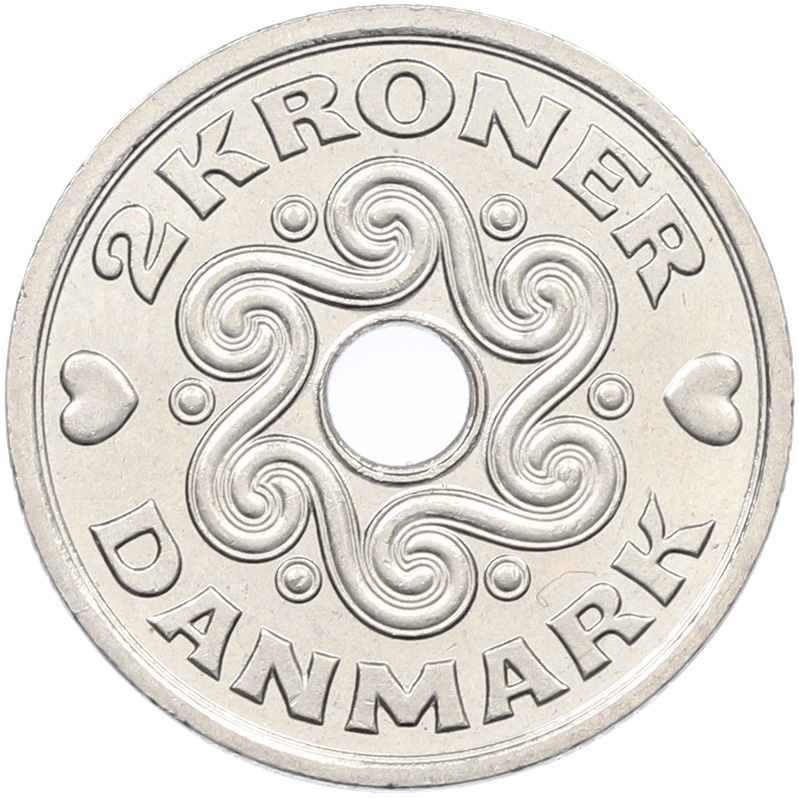 2 кроны 1999 года Дания — Фото №2