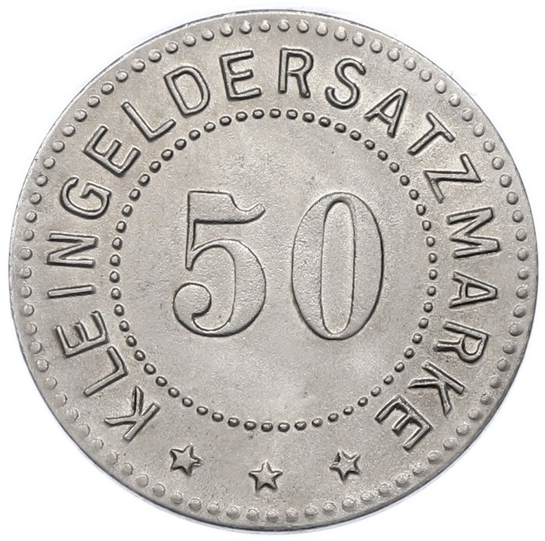 50 пфеннигов 1917 года Германия — город Ризенбург (Нотгельд) — Фото №2