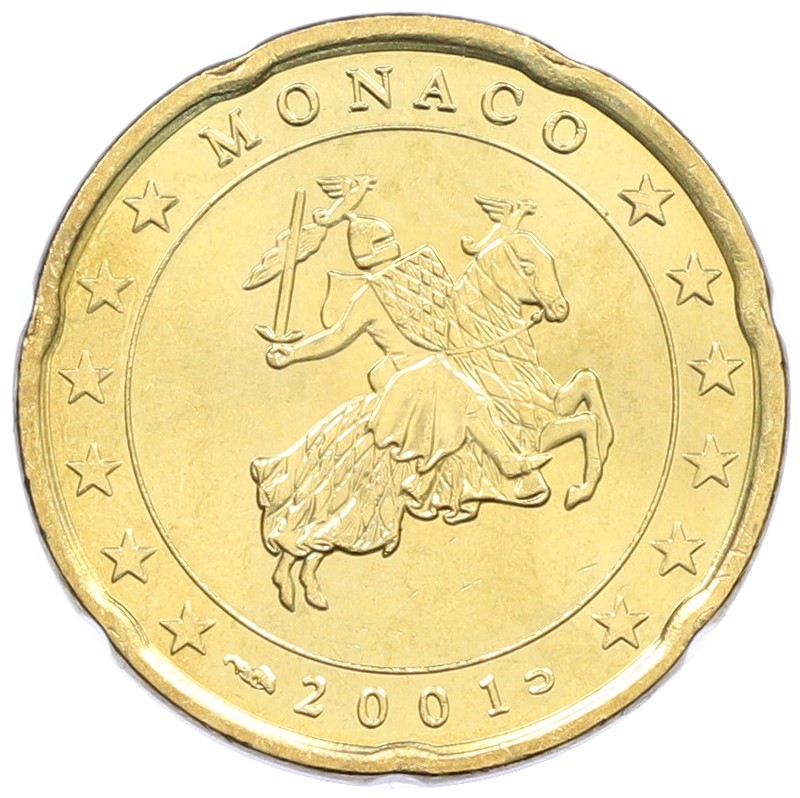 20 евроцентов 2001 года Монако — Фото №1
