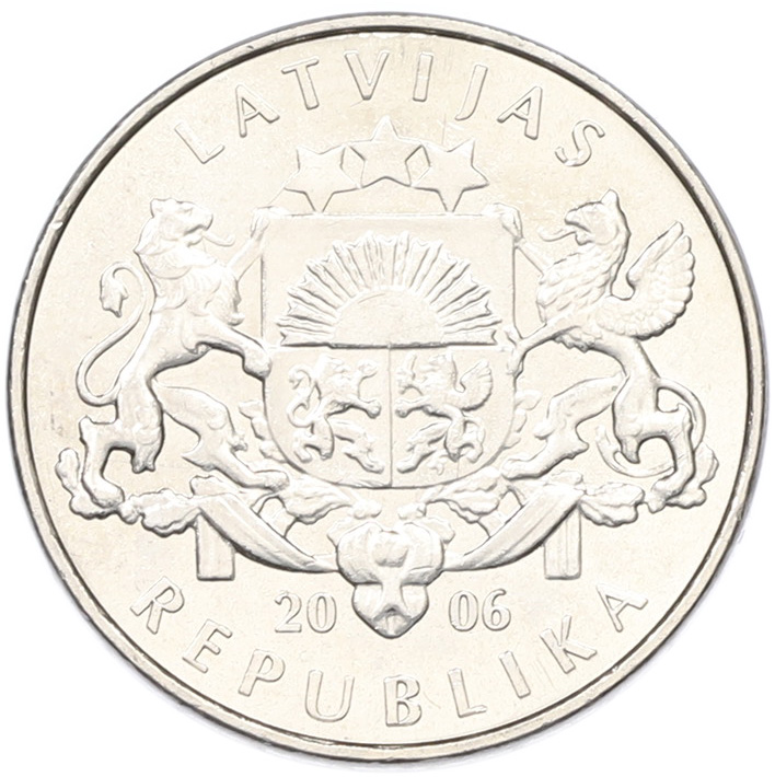 1 лат 2006 года Латвия «Дубовый венок» — Фото №2