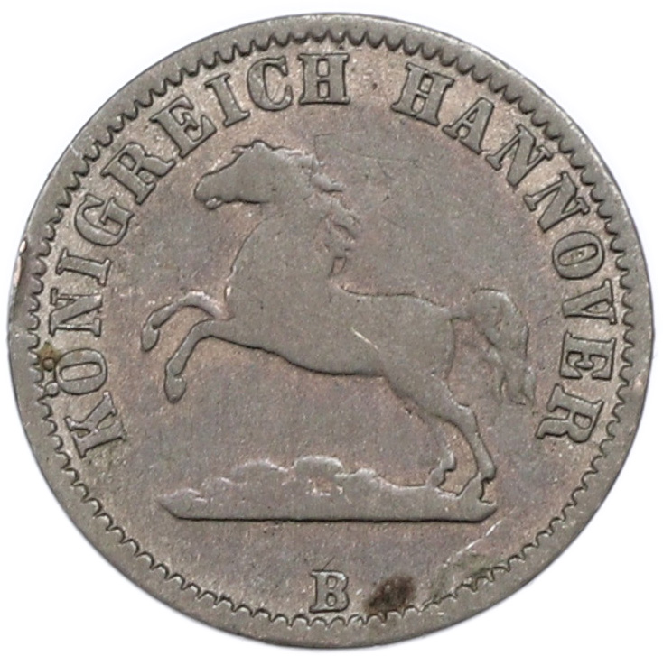1/2 гроша 1861 года Ганновер — Фото №2