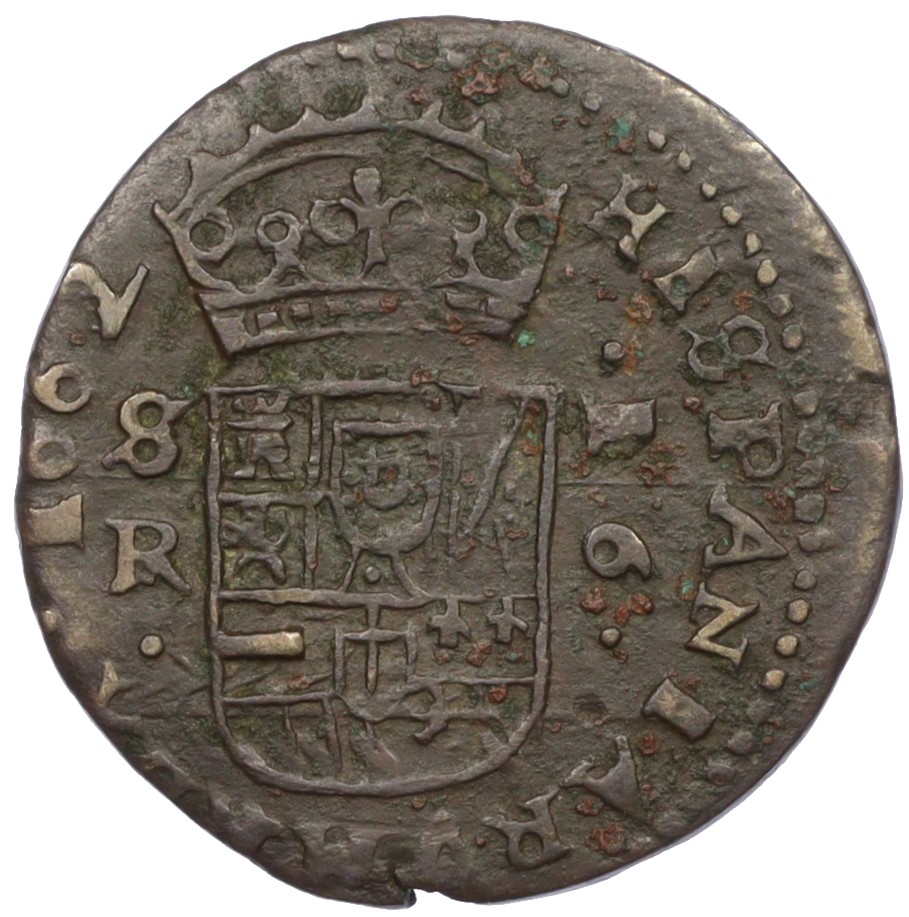 16 мараведи 1662 года Испания (Филипп IV) — Фото №2