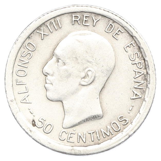 50 сентимо 1926 года Испания — Фото №1