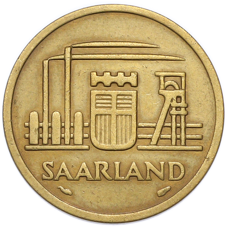 20 франков 1954 года Саар — Фото №2