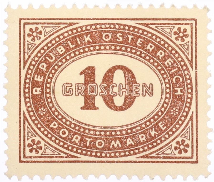 Почтовая марка 10 грошей 1947 года Австрия — Фото №1