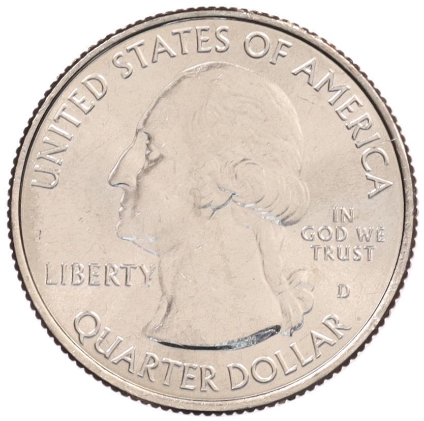 1/4 доллара (25 центов) 2017 года D США «Национальные парки — №39 Национальный монумент острова Эллис» — Фото №2