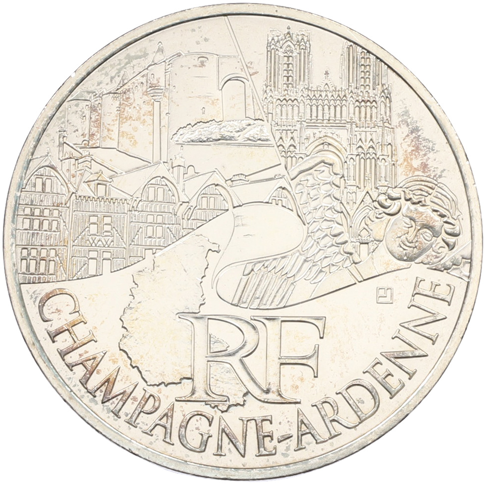10 евро 2011 года Франция «Регионы Франции — Шампань-Арденны» — Фото №1