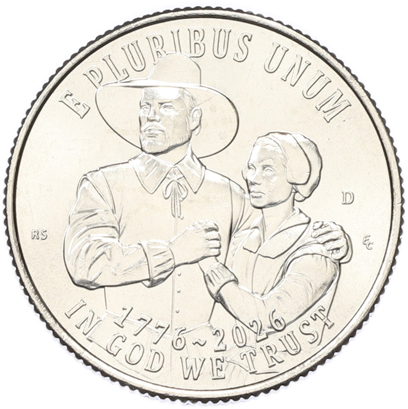 1/4 доллара (25 центов) 2026 года D США «250 лет независимости США — Мейфлауэр» — Фото №2