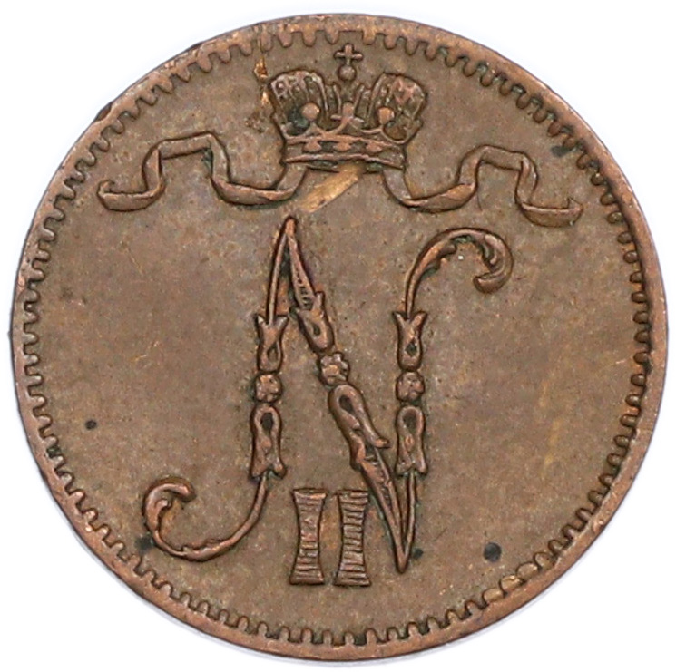 1 пенни 1916 года Русская Финляндия — Фото №2