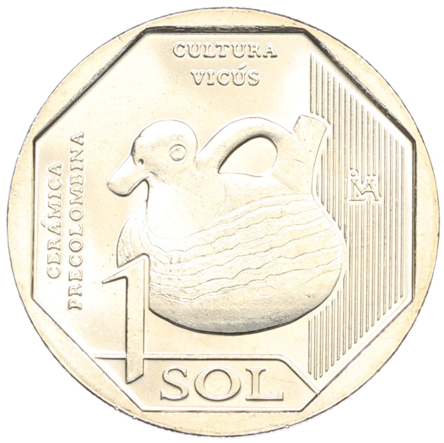 1 соль 2025 года Перу «Доколумбовая керамика — Культура Викус» — Фото №1