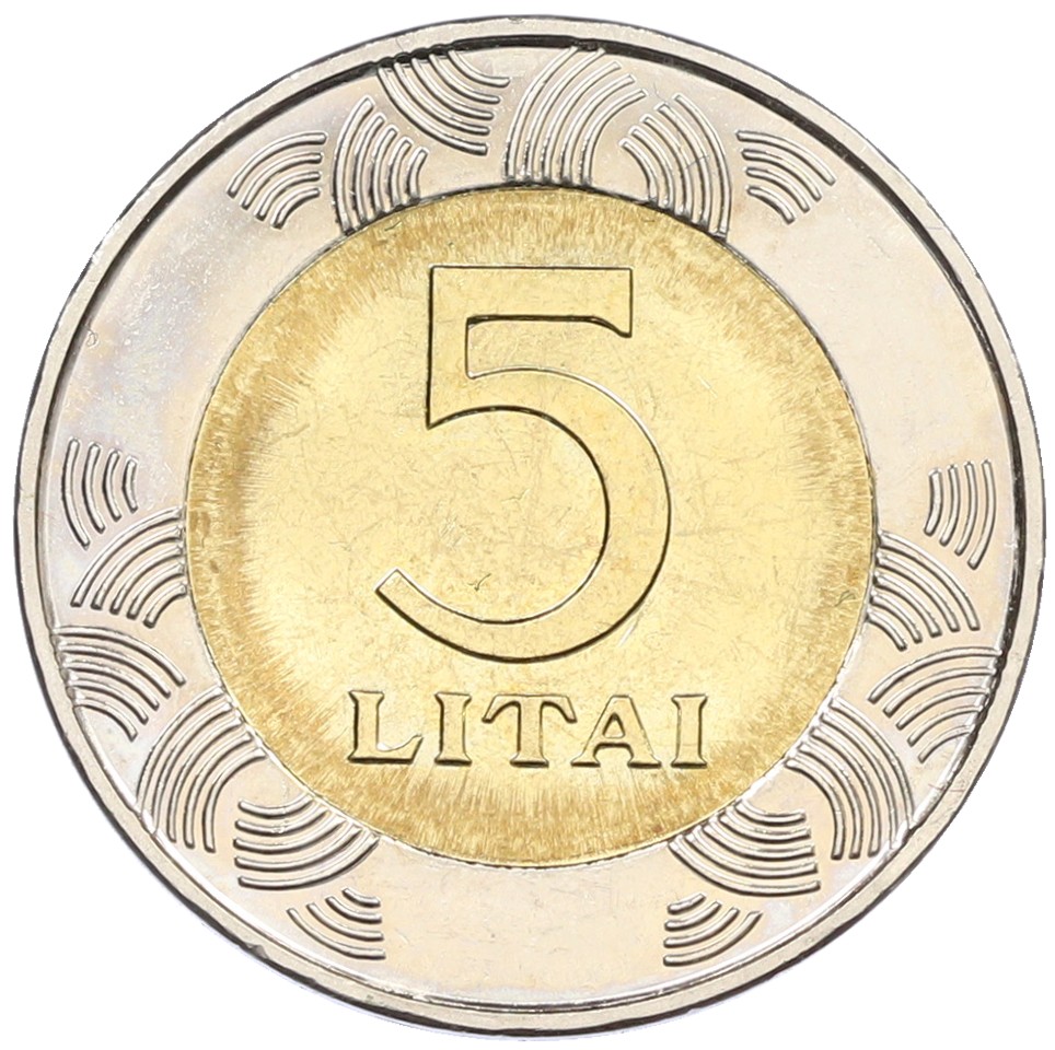 5 лит 2009 года Литва — Фото №2