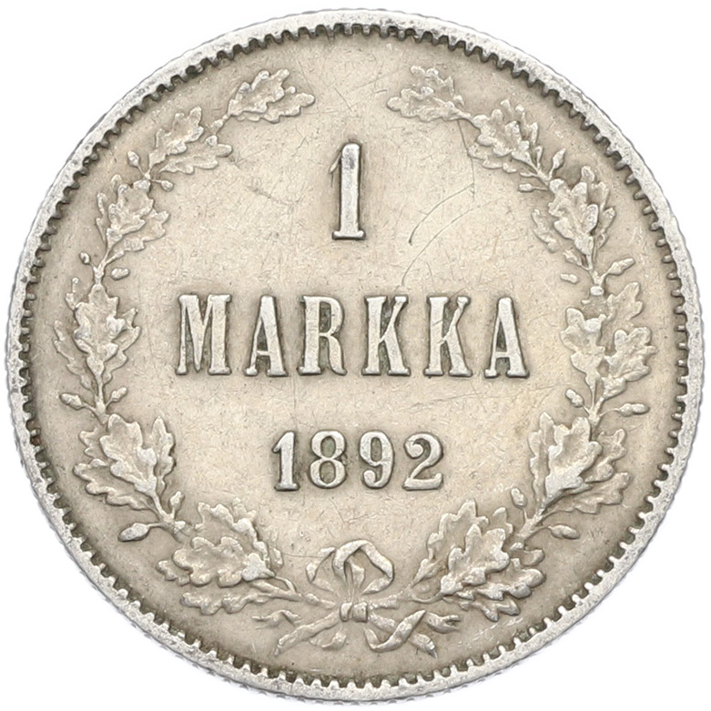 1 марка 1892 года Русская Финляндия — Фото №1