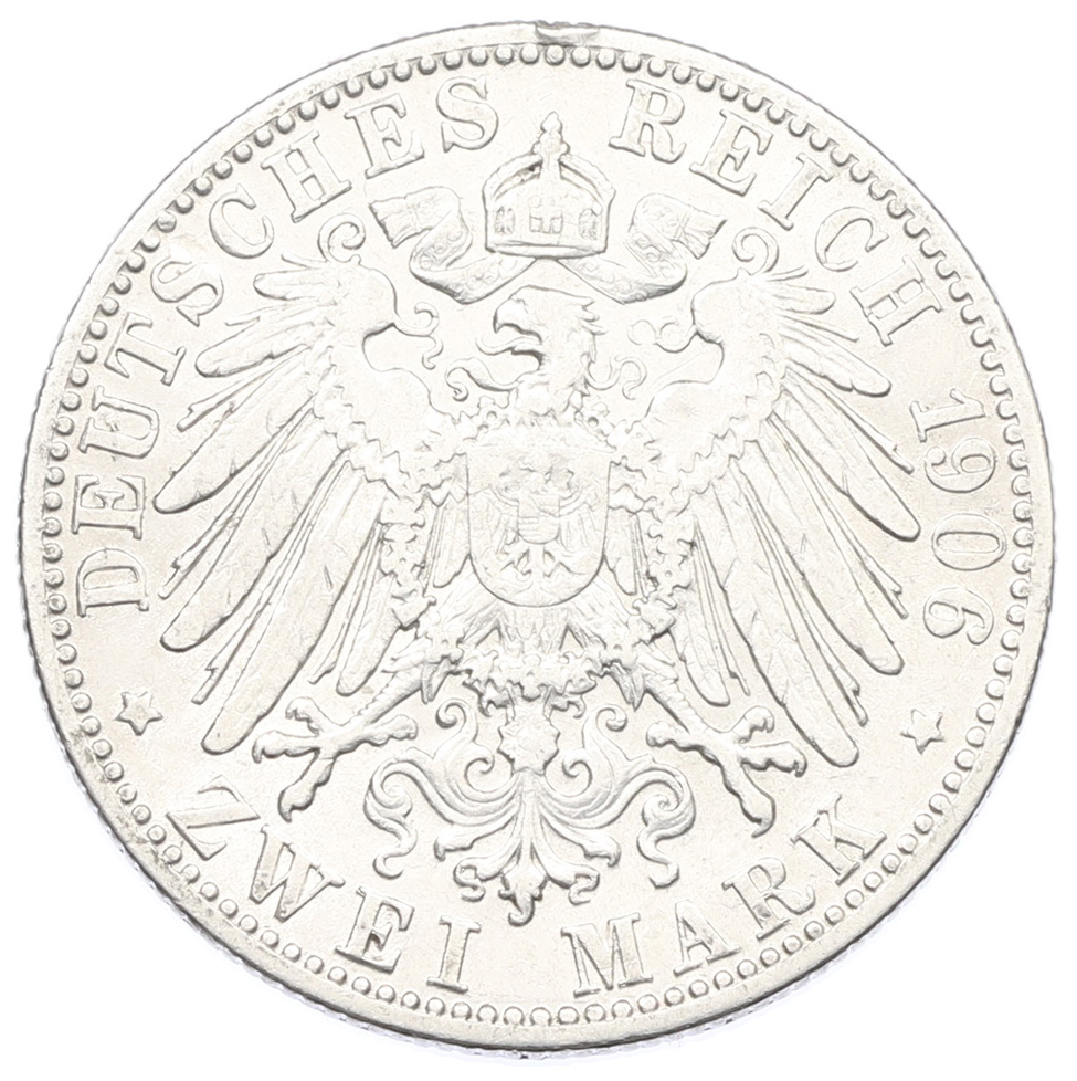 2 марки 1906 года Германия (Бавария) — Фото №2