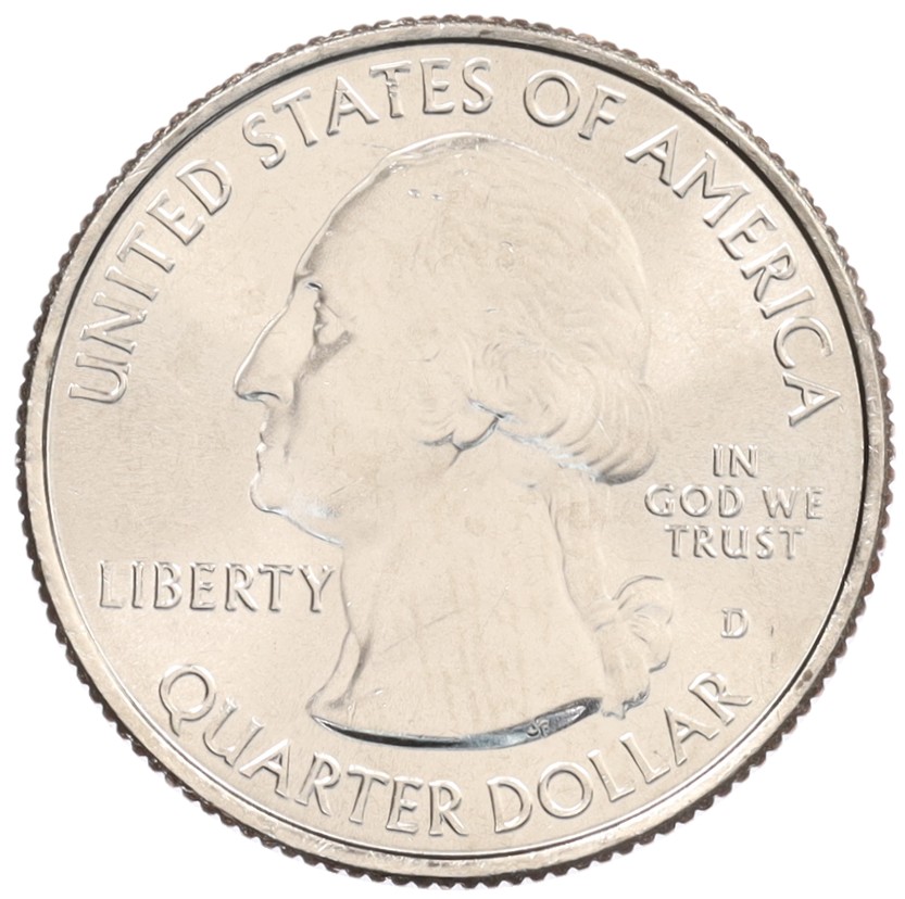 1/4 доллара (25 центов) 2016 года D США «Национальные парки — №33 Харперс Ферри» — Фото №2
