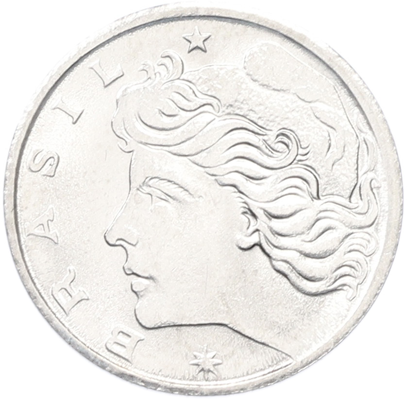 1 сентаво 1975 года Бразилия «ФАО — Сахарный тростник» — Фото №2