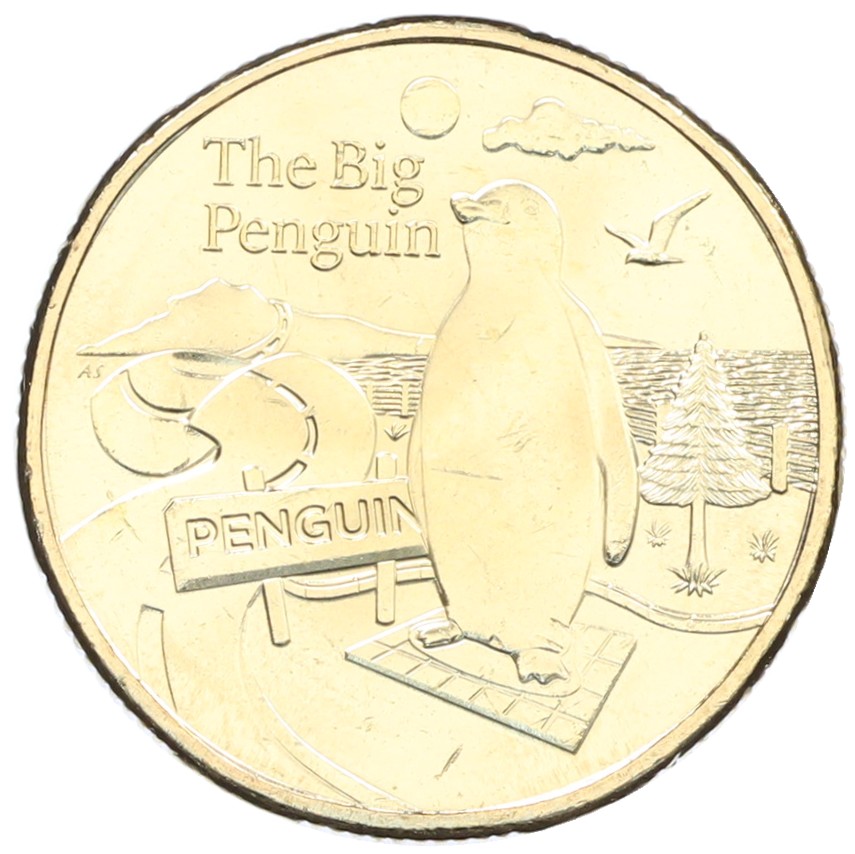 1 доллар 2025 года Австралия «Австралийские Большие Вещи — Большой пингвин» — Фото №1