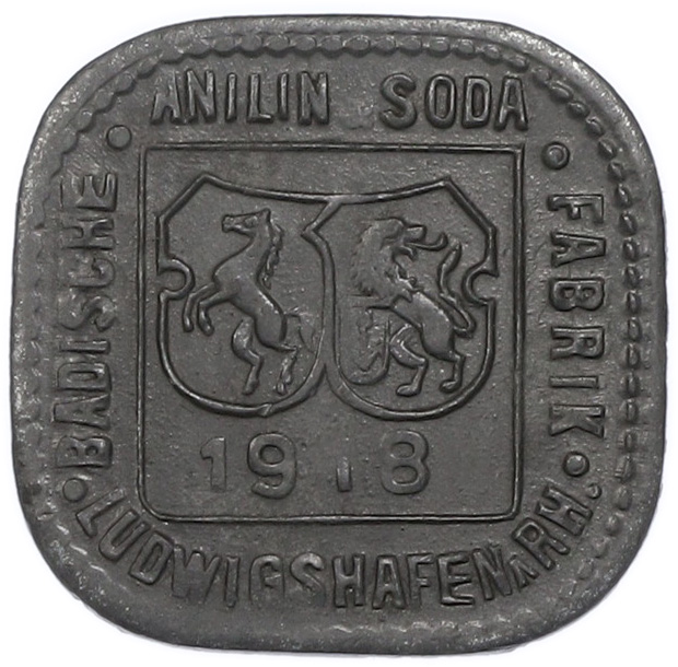 1 пфенниг 1918 года Германия — город Людвигсхафен-на-Рейне (Нотгельд) — Фото №1
