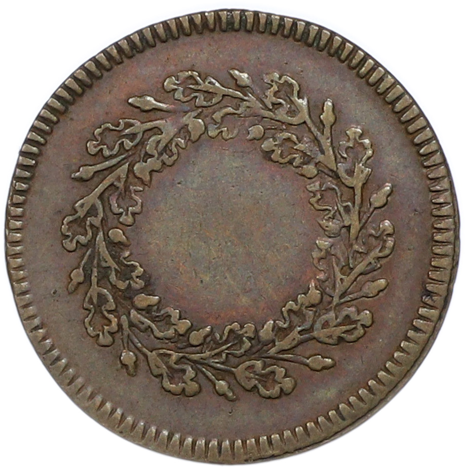 1 геллер 1820 года Франкфурт «Юденпфенниг» (Торговый токен) — Фото №2