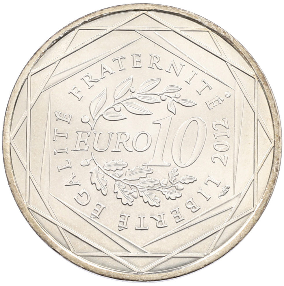 10 евро 2012 года Франция «Регионы Франции — Шампань-Арденны» — Фото №2