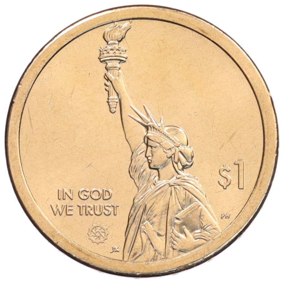 1 доллар 2021 года Р США «Американские инновации — Эри-Канал» — Фото №2