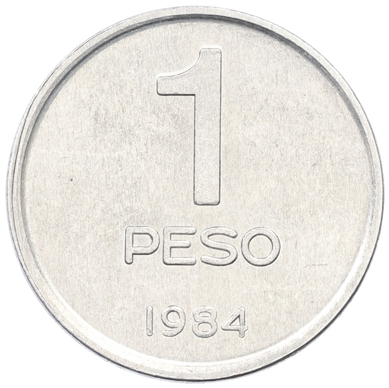 1 песо 1984 года Аргентина — Фото №1