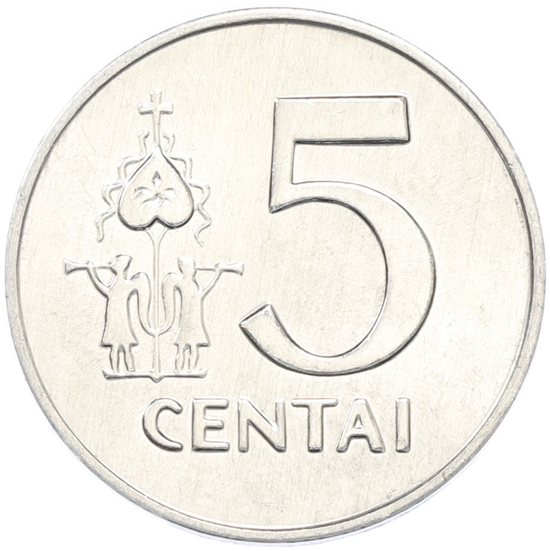 5 центов 1991 года Литва — Фото №2