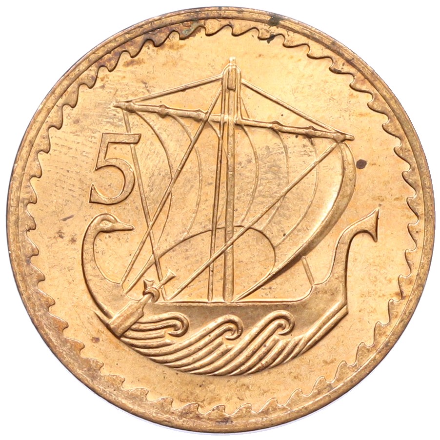 5 милс 1980 года Кипр — Фото №1