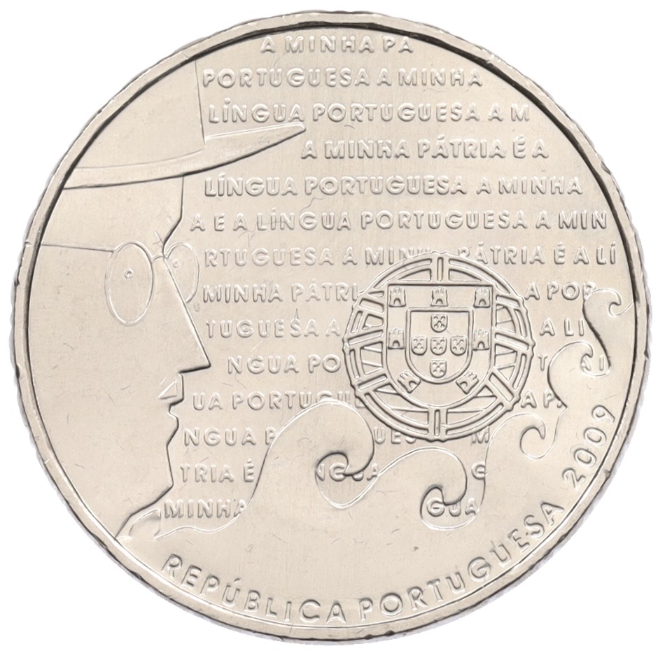 2.5 евро 2009 года Португалия «Португальский язык» — Фото №1