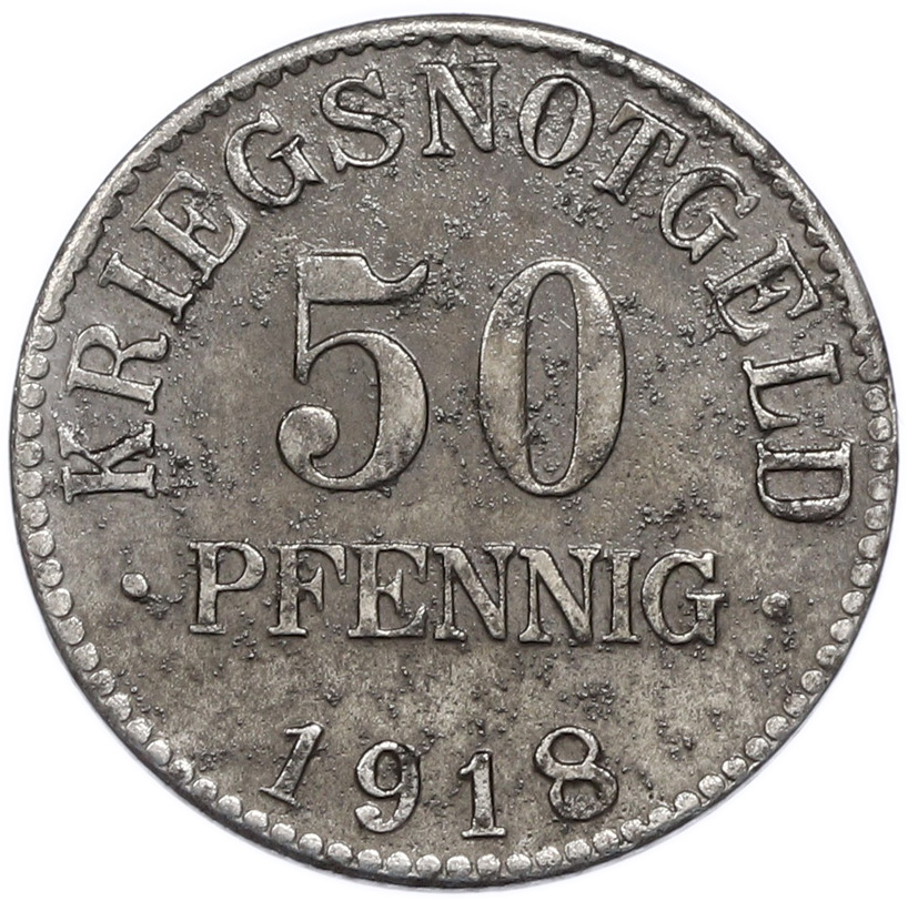 50 пфеннигов 1918 года Германия — герцогство Брауншвейг (Нотгельд) — Фото №2