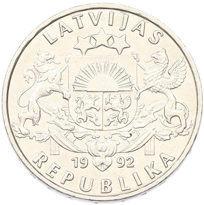 1 лат 1992 года Латвия — Фото №2