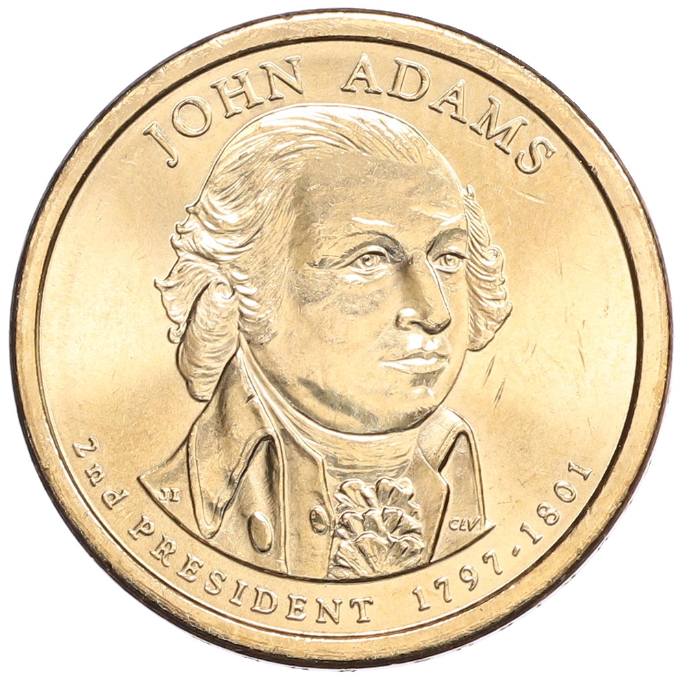 1 доллар 2007 года D США «2-й президент США Джон Адамс» — Фото №1