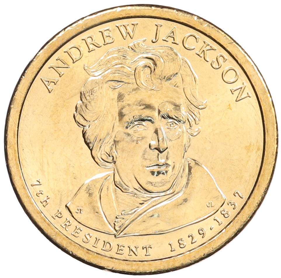 1 доллар 2008 года Р США «7-й президент США Эндрю Джексон» — Фото №1