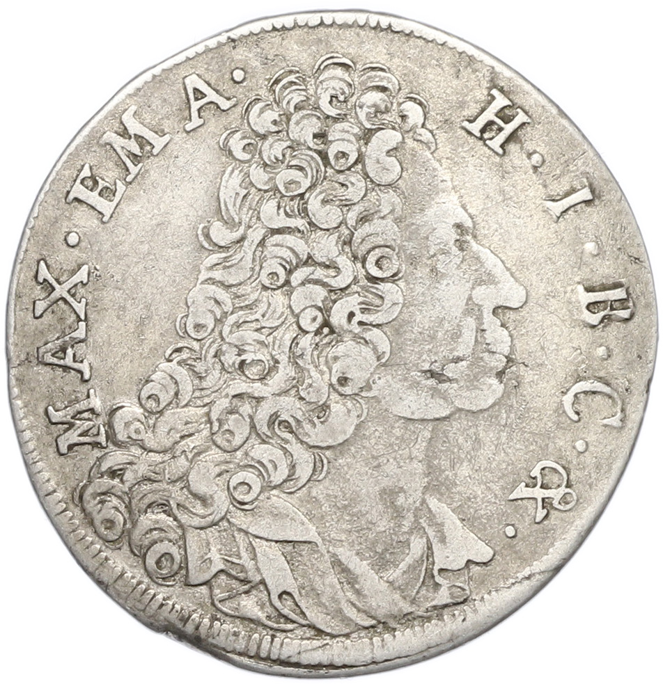 30 крейцеров 1719 года Бавария — Максимилиан II Эммануил — Фото №1