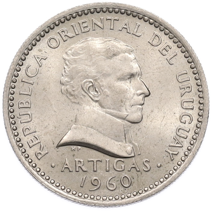 50 сентесимо 1960 года Уругвай — Фото №1