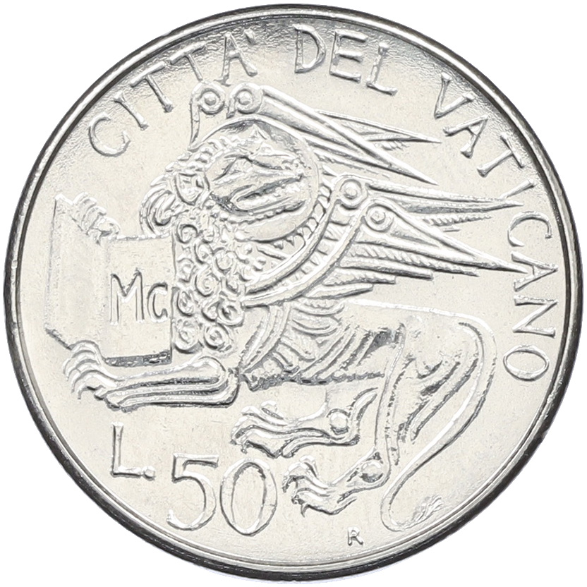 50 лир 1985 года Ватикан — Фото №1