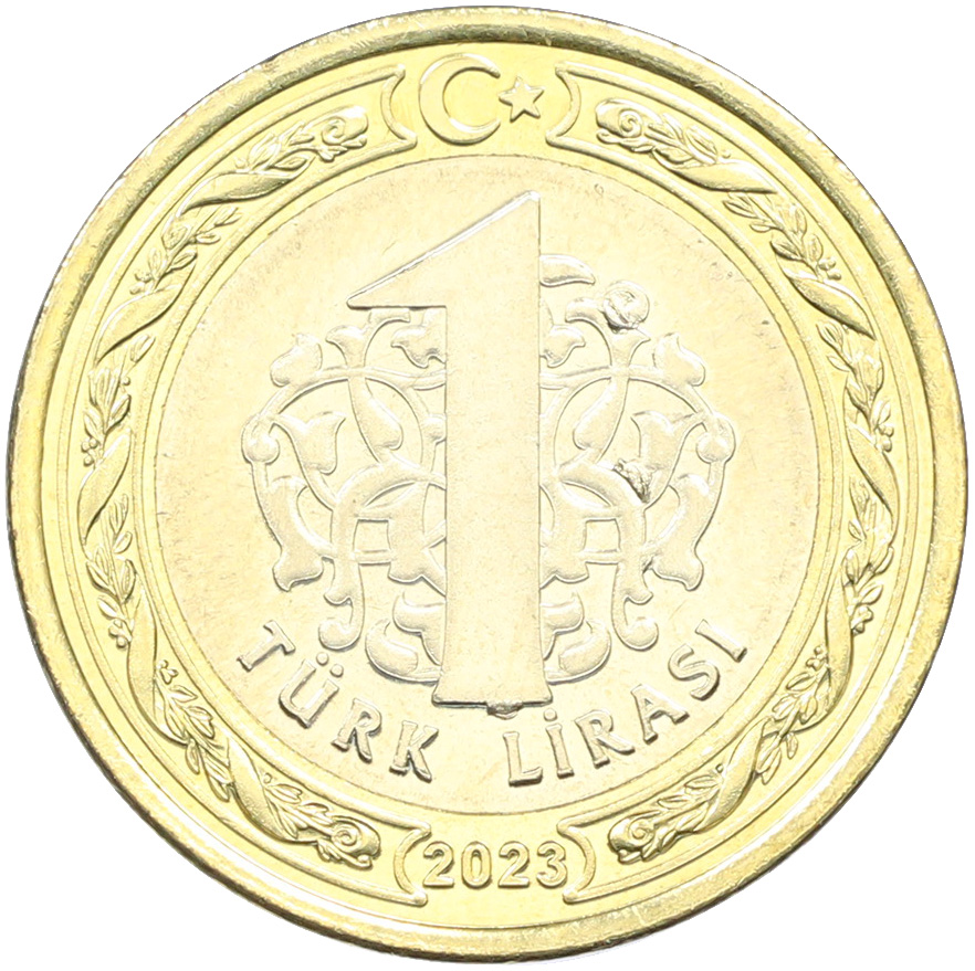 1 лира 2023 года Турция — Фото №1