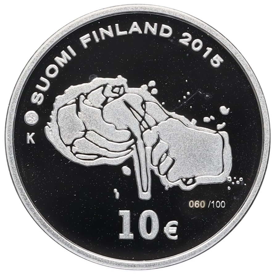 10 евро 2015 года Финляндия «100 лет со дня рождения Тапио Вирккала» — Фото №2