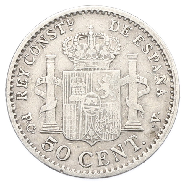 50 сентимо 1904 (10) года Испания — Фото №2